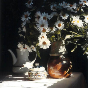 Workshop: Flower Still Life With Daisy Flowers in Ceramic Vase